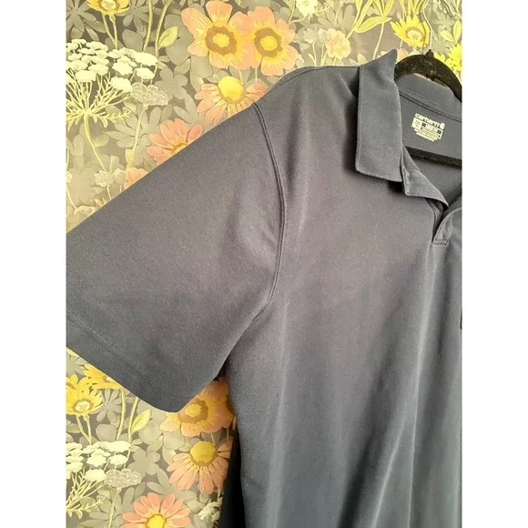 Carhartt Men's 2XL Tall Navy Blue Loose Fit Work Polo Shirt Pocket - Picture 5 of 7